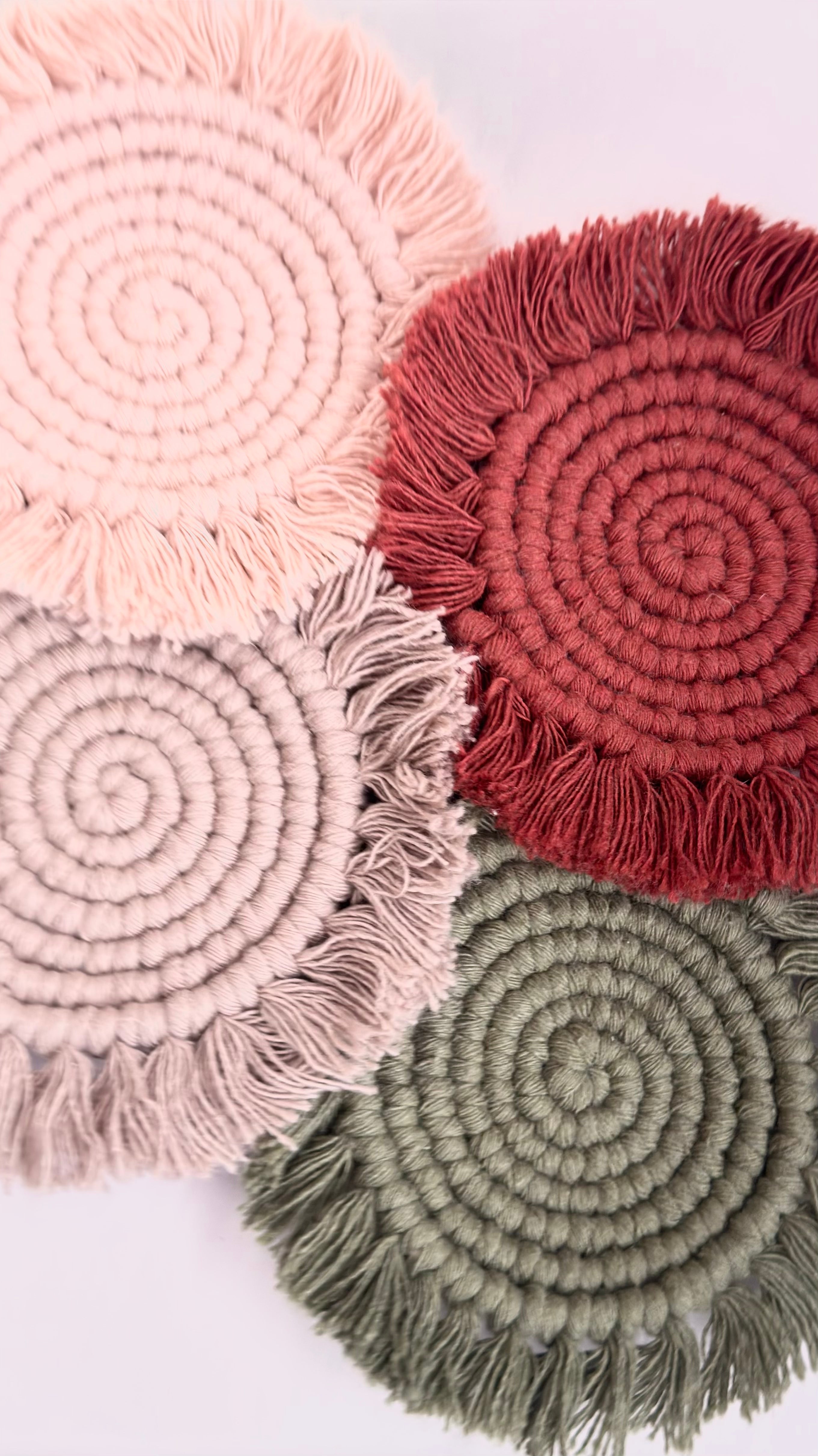 Burgundy Cabana Coaster