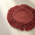 Burgundy Cabana Coaster