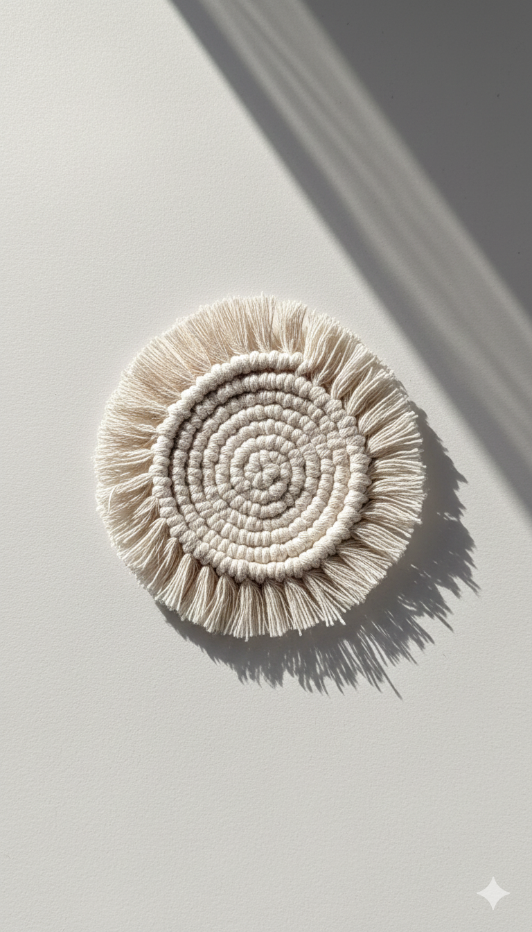 Off White Cabana Coaster